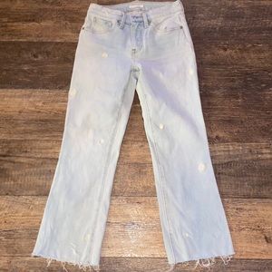 Womens Lucky Brand jeans 4/27 embroidered daisy’s